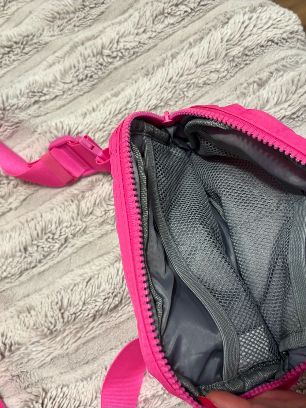 Hot Pink Crossbody Belt Bag - Picture 2 of 3